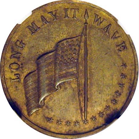 467  -  MILLER PA 569  NGC AU58 Coins Warner Philadelphia PA Merchant token