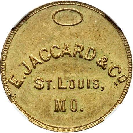 412  -  MILLER MO  8  NGC MS62 St. Louis Missouri Merchant token