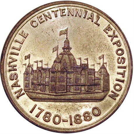509  -  HK-591 R6 Raw AU+ 1880 Nashville Exposition So-Called Dollar