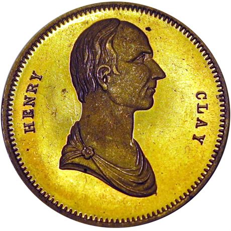 499  -  HC-A BR  Raw MS63 Henry Clay Political Campaign token