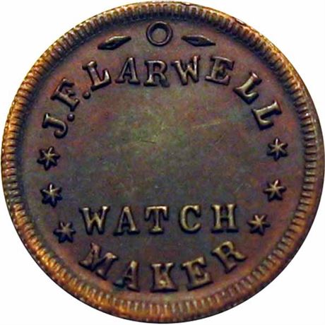 128  -  IN680A-1a R8 Raw UNC Details New Albany Indiana Civil War token