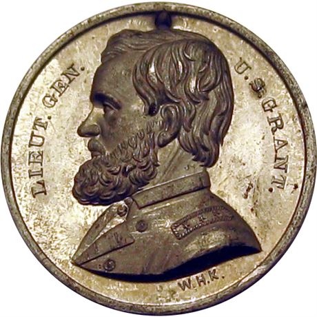 495  -  USG 1868-26 WM  Raw MS63 U. S. Grant Political Campaign token
