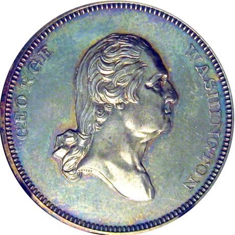 434  -  MILLER PA  89B  NGC MS63 Silver Cogan Philadelphia PA Merchant token