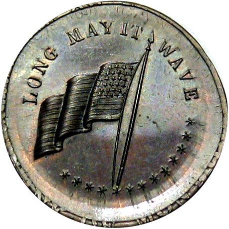 890  -  MILLER PA 569A  Raw MS64 Coin Dealer Philadelphia PA Merchant token