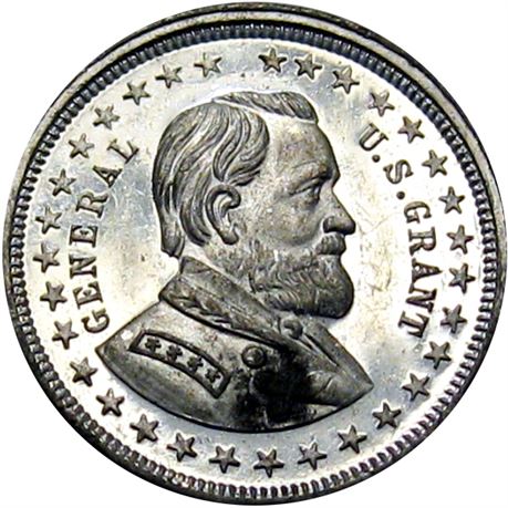937  -  USG 1868-14 WM  Raw UNC Details U. S. Grant Political Campaign token