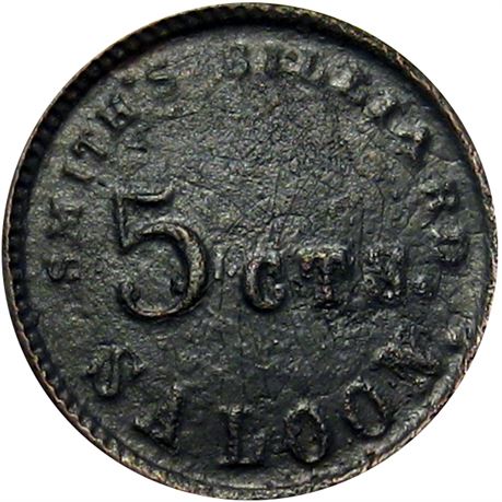 196  -  IL535B-1a R9 Raw VF Details Macomb Illinois Civil War token