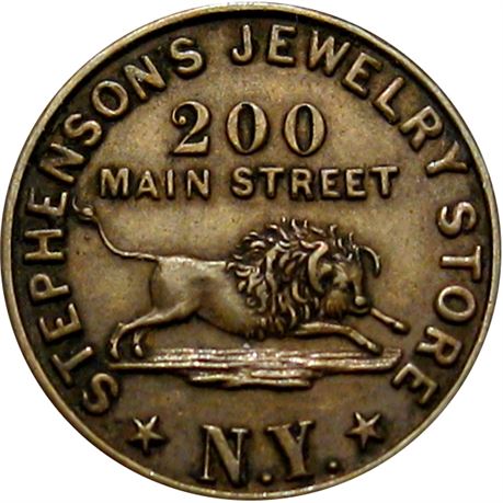 586  -  MILLER NY   24  Raw EF Buffalo New York Merchant token