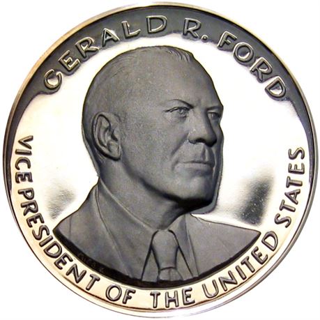 1006  -  1973 Ford Vice President Silver Inaugural Medal  Raw MS65