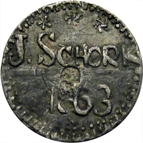256  -  NY630BL-1g R8 Raw EF Details Rare Merchant New York Civil War token