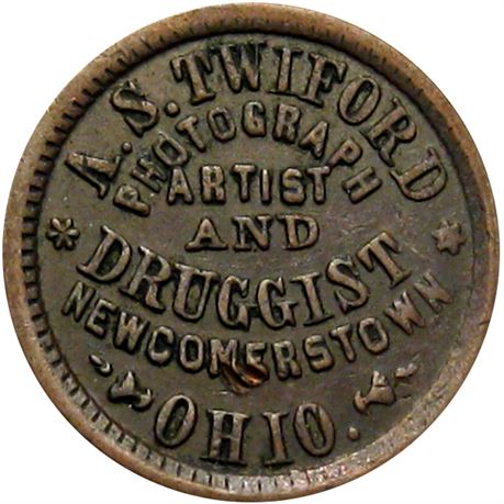 287  -  OH610A-1a R6 Raw VF Details Newcomerstown Ohio Civil War token