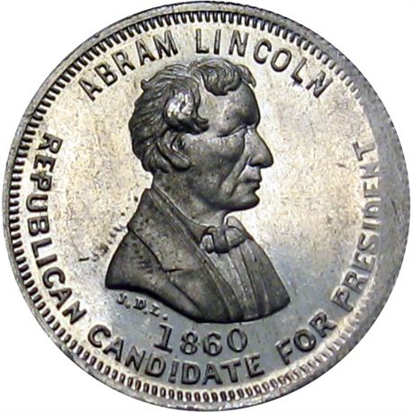 915  -  AL 1860-34 WM  Raw MS63 Abraham Lincoln Political Campaign token