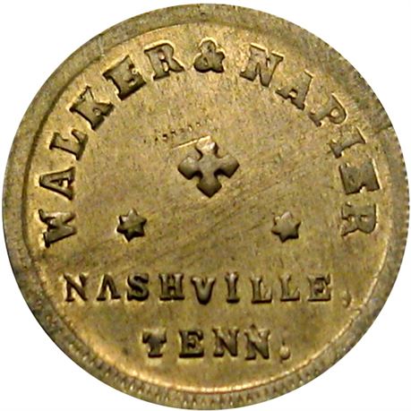 314  -  TN690E-9d R10 Raw UNC Details Unique Nashville Tennessee Civil War token