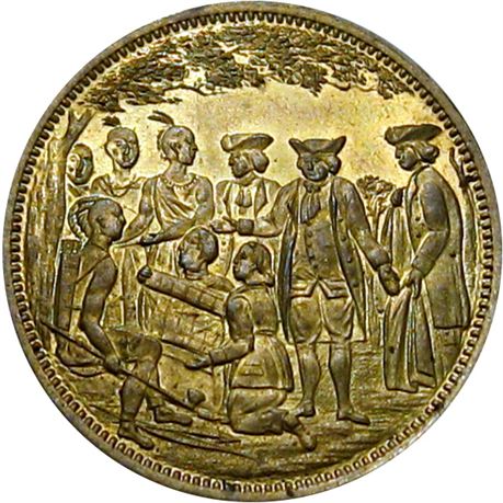 895  -  RULAU Pa Ph A255  Raw MS65 1882 Philadelphia Pennsylvania Merchant token