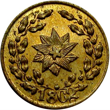 258  -  NY630CA-1d R7 Raw MS62 1862 Rare Merchant New York Civil War token