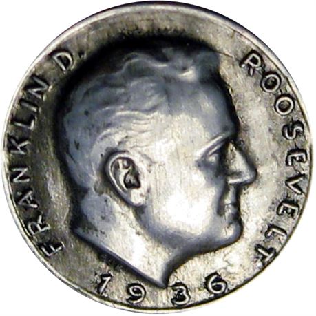 964  -  FDR 1936  Raw MS63 Franklin Roosevelt Political Campaign token