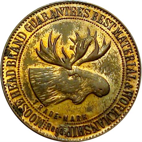 1013  -  1902 Montreal Canada token  Raw AU+ Gnaedinger Son & Co. Furs