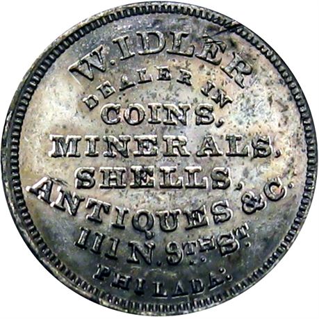 845  -  MILLER PA 230I  Raw MS62 Coin Dealer Philadelphia PA Merchant token