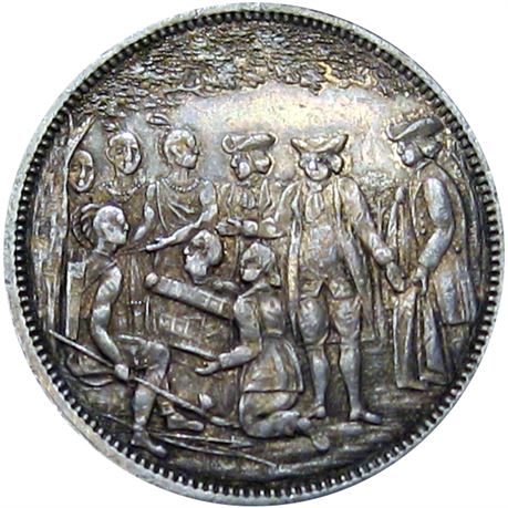 896  -  RULAU Pa Ph A255A  Raw AU Silver Philadelphia PA Merchant token
