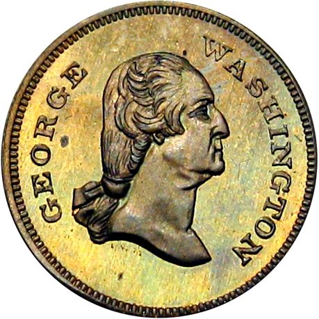 836  -  MILLER PA 229  Raw MS64 Coin Dealer Philadelphia PA Merchant token