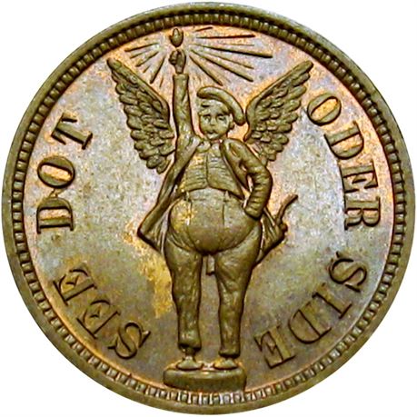 963  -  McKinley 1896  Raw MS62 William McKinley Political Campaign token