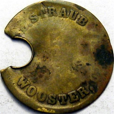 302  -  OH975N-1b R9 Raw GOOD Details Rare Merchant Wooster Ohio Civil War token
