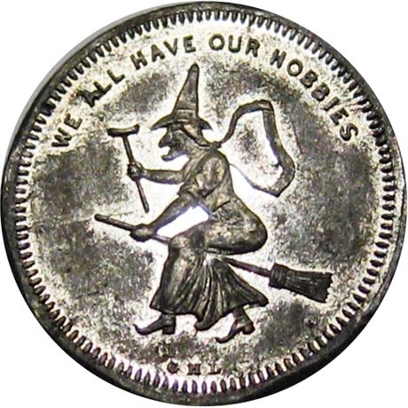 633  -  MILLER NY  495N  Raw AU Lovett Witch New York City Merchant token