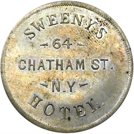 721  -  MILLER NY  856  Raw MS63 New York City Merchant token