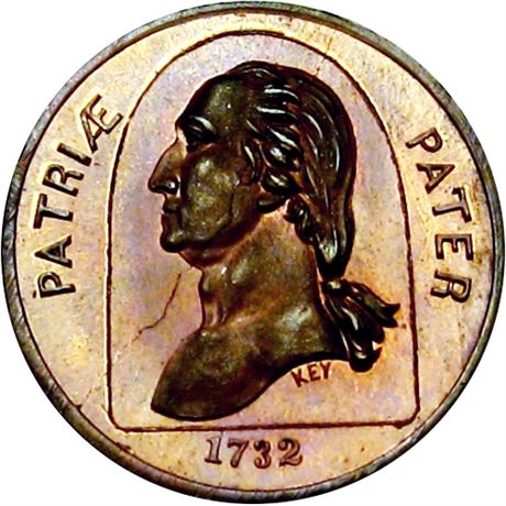 599  -  MILLER NY  307  Raw MS62 Coin Dealer New York City Merchant token
