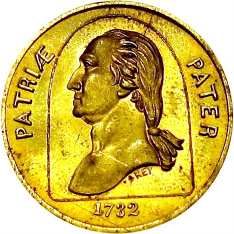 598  -  MILLER NY  306  Raw MS63 Coin Dealer New York City Merchant token