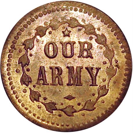 151  -  332/336 d R7 NGC MS64 Copper Nickel Patriotic Civil War token