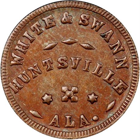 189  -  AL425A- 5a R8 PCGS MS63 BN Huntsville Alabama Civil War token