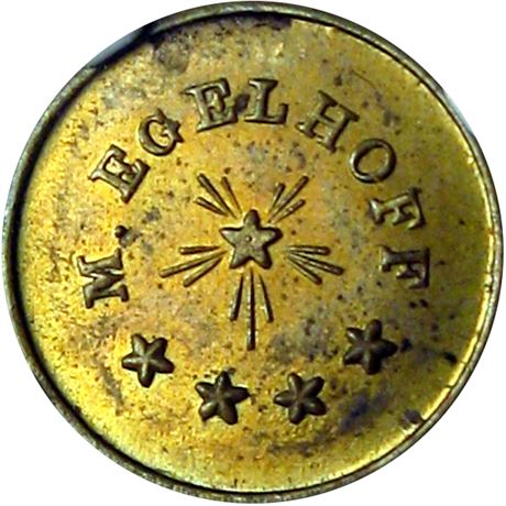 255  -  KY510F-1b R9 NGC MS64 Louisville Kentucky Civil War token