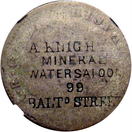 460  -  A. KNIGHT'S / MINERAL / WATER SALOON / 99 / BALTo STREET on Two Real