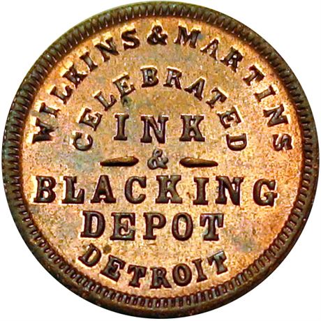 279  -  MI225CN-1a R7 NGC MS64 RB Detroit Michigan Civil War token