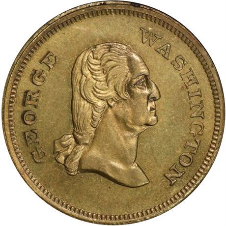 53  -  115/115A b R9 PCGS MS65 George Washington Patriotic Civil War token