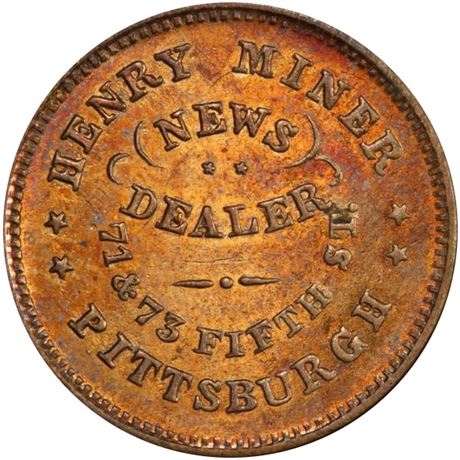 377  -  PA765M-1b R5 PCGS MS64 Pittsburgh Civil War token