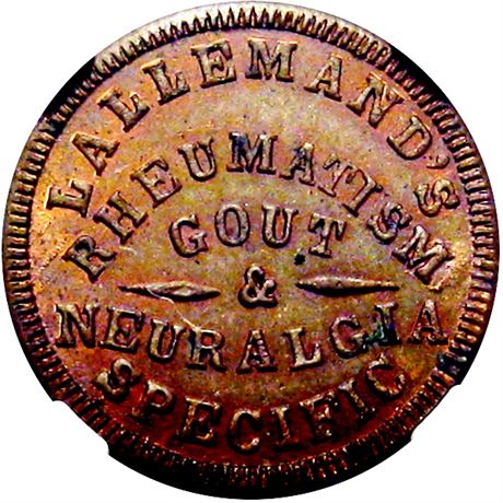 300  -  MO910B-3a R9 NGC MS63 BN St. Louis Missouri Civil War token