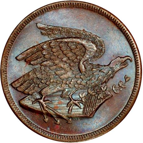 375  -  PA765I-3a R8 PCGS MS65 BN Pittsburgh Civil War token