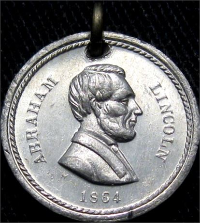 56  -  129/347 e R7 Raw UNC Details Abraham Lincoln Patriotic Civil War token