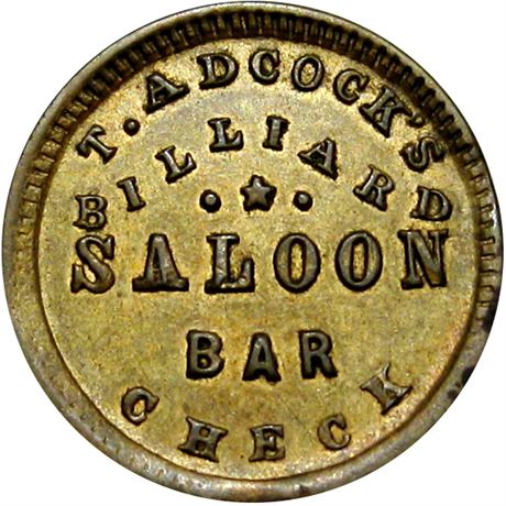 166  -  IL535A-1b R9 Raw AU+ Macomb Illinois Civil War token