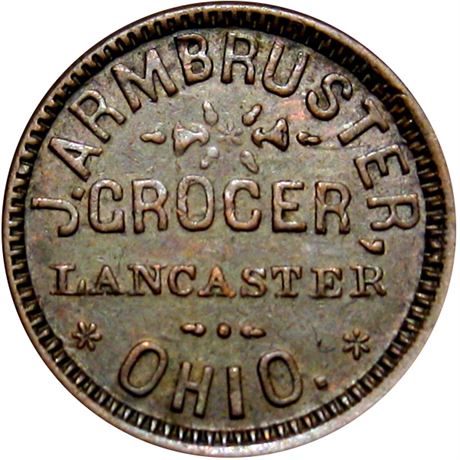 325  -  OH440A-4a R5 Raw EF Lancaster Ohio Civil War token