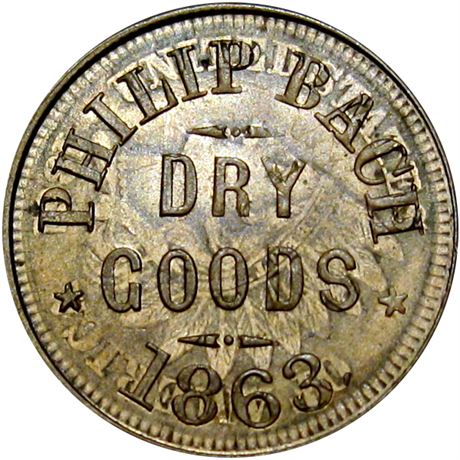 211  -  MI040A-1do R7 Raw MS63 Ann Arbor Michigan Civil War token