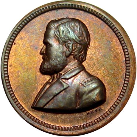 39  -   96/144 a R9 Raw MS64 Grant Patriotic Civil War token