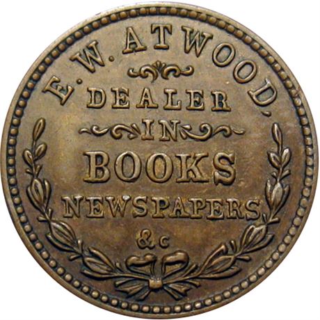 132  -  CT035A-2a R3 Raw AU Bridgeport Connecticut Civil War token