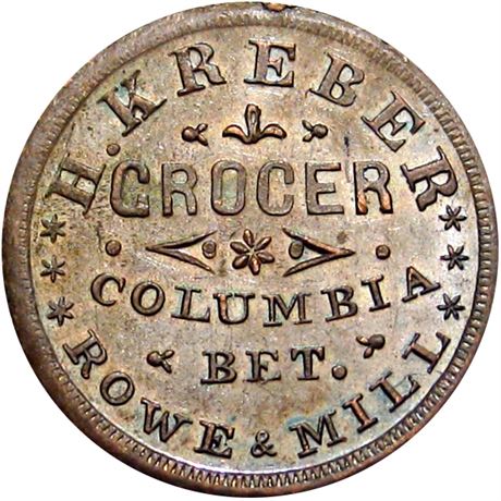 300  -  OH165CV-1a R5 Raw MS62 Cincinnati Ohio Civil War token