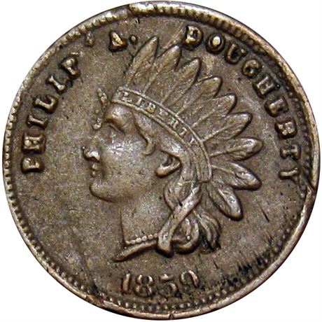 613  -  MILLER NY  210  Raw EF  New York Merchant token