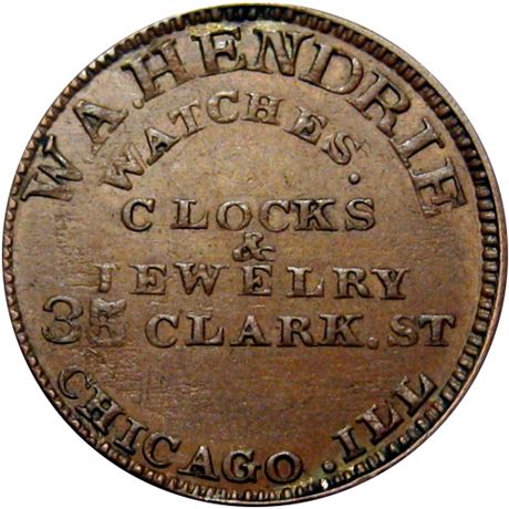 149  -  IL150AE-1a R7 Raw EF+ Chicago Illinois Civil War token
