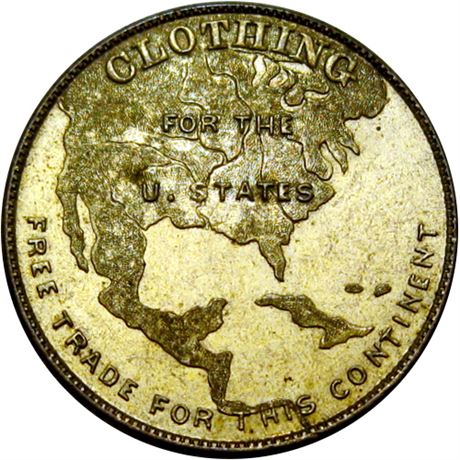 627  -  MILLER NY  388A  Raw MS63  New York Merchant token