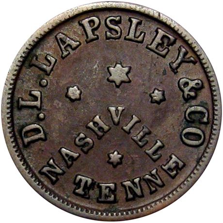 382  -  TN690C-5a R9 Raw VF Details Nashville Tennessee Civil War token