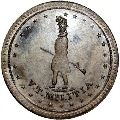 96  -  481/486 a R8 Raw UNC Details  Patriotic Civil War token
